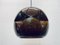 Large Space Age Glass Ceiling Lamp in Brown from Peill & Putzler, 1960s 4