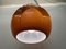 Large Space Age Glass Ceiling Lamp in Brown from Peill & Putzler, 1960s, Image 17