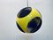 Vintage Ufo Ceiling Lamp in Yellow Plastic and the Black Grids from Massive Lighting, 1970s, Image 3