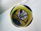Vintage Ufo Ceiling Lamp in Yellow Plastic and the Black Grids from Massive Lighting, 1970s 6