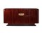 Art Deco French Sideboard in Red Figured Sycamore, 1925 1