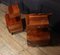 Art Deco French Walnut Bedside Cabinets, 1930s, Set of 2 4