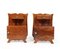 Art Deco French Walnut Bedside Cabinets, 1930s, Set of 2 1