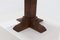 Brutalist Oak Side or Plant Table with Decorative Base, 1950s 6