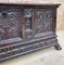 19th Century Italian Carved Cassone Trunk with Original Hardware, 1890s, Image 13