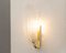 Italian Wall Lamps in Clear Murano Glasss, 1990s, Set of 2 5