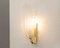 Lámparas de pared italianas de cristal de Murano claro, años 90. Juego de 2, Imagen 5