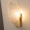Italian Wall Lamps in Clear Murano Glasss, 1990s, Set of 2 9