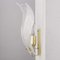 Large Wall Lights with 3 Murano Glass Leaves and Gold Structure, Italy 4