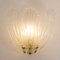 Large Wall Lights with 3 Murano Glass Leaves and Gold Structure, Italy, Image 2