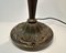 Lámpara de mesa Tiffany con base de bronce, Francia, años 60, Imagen 7