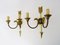 Empire Wall Lights with Double Light Eagles Heads in Bronze, 1950s, Set of 2, Image 3