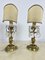 Mid-Century Bedside Lamps in Brass and Crystal in the style of Maison Bagués, 1950s, Set of 2 3