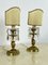 Mid-Century Bedside Lamps in Brass and Crystal in the style of Maison Bagués, 1950s, Set of 2 7