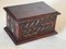 Decorative and Jewelry Box in Wood with Geometrical Gothic Patterns, France, 1970s 4