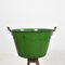 Green Enamel Garden Planter, 1950s 2