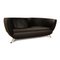 Ds 102 Leather Two-Seater Black Sofa from de Sede 7