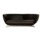 Ds 102 Leather Two-Seater Black Sofa from de Sede, Image 1