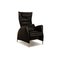 Jori Leather Armchair in Black, Image 1