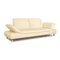 Leather Three Seater Cream Sofa from Koinor Rivoli 8