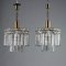 Chandeliers with Crystal Pendants, Set of 2 1