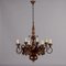 Carved Chandelier with Wrought Iron 1