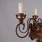 Carved Chandelier with Wrought Iron 6