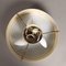 Vintage Ceiling Lamp in Aluminium, Brass & Glass, 1950s 6