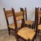 Vintage Highback Oak Chairs, 1965, Set of 6 4