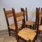 Vintage Highback Oak Chairs, 1965, Set of 6, Image 4