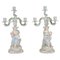 Porcelain Candelabras in the style of Meissen, 19th Century, Set of 2 1