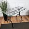 Sculptural Brutalist Italian Wrought Iron and Glass Coffee Table, 1970s 2