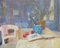 Alice Mumford, Il nuovo vaso blu e bianco, Dipinto ad olio, 2023, Immagine 1