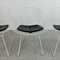 Chaises d'Appoint Vintage Blanches par Harry Bertoia, 1950s, Set de 4 8