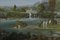Panorama in stile romantico, metà del XIX secolo, grande olio su tela, Immagine 5