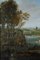 Panorama Style Romantique, Milieu du 19ème Siècle, Grande Huile sur Toile 16