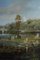 Panorama Style Romantique, Milieu du 19ème Siècle, Grande Huile sur Toile 3