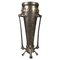 Art Nouveau Pewter Vase with Plant Motifs, Early 20th Century 1