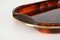 Mid-Century Modern Italian Acrylic Glass and Brass Oval Serving Tray from Guzzini, 1970s 8