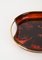 Mid-Century Modern Italian Acrylic Glass and Brass Oval Serving Tray from Guzzini, 1970s, Image 13