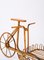 French Riviera Rattan Bicycle Shaped Magazine Rack, Italy 1960s 10