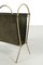 Vintage Magazine Rack in Brass, Image 4