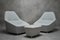 Pluriel Armchairs with Puff from Ligne Roset, Set of 3 1