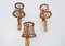 Wicker and Bamboo Sconces in the style of Louis Sognot, 1960s, Set of 3, Image 3