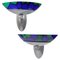 Murano Glass Wall Sconces by Ottavio Missoni for Zonca, 1980s, Set of 2 1