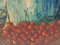 José Luis Capitaine, Still Life of Cherries, 20th Century, Oil on Panel, Framed 9