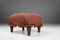 Small Art Deco Footstool with Original Upholstery, France, 1940s, Image 1