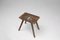 Industrial French Wooden Painters Stool, 1930s, Image 1