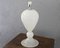 Craft Table Lamp in Silk White Murano Glass, Italy, 1980s 3