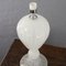 Craft Table Lamp in Silk White Murano Glass, Italy, 1980s 9